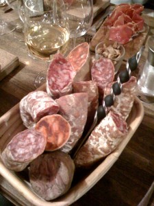 charcuterie an assortment of saucisson...